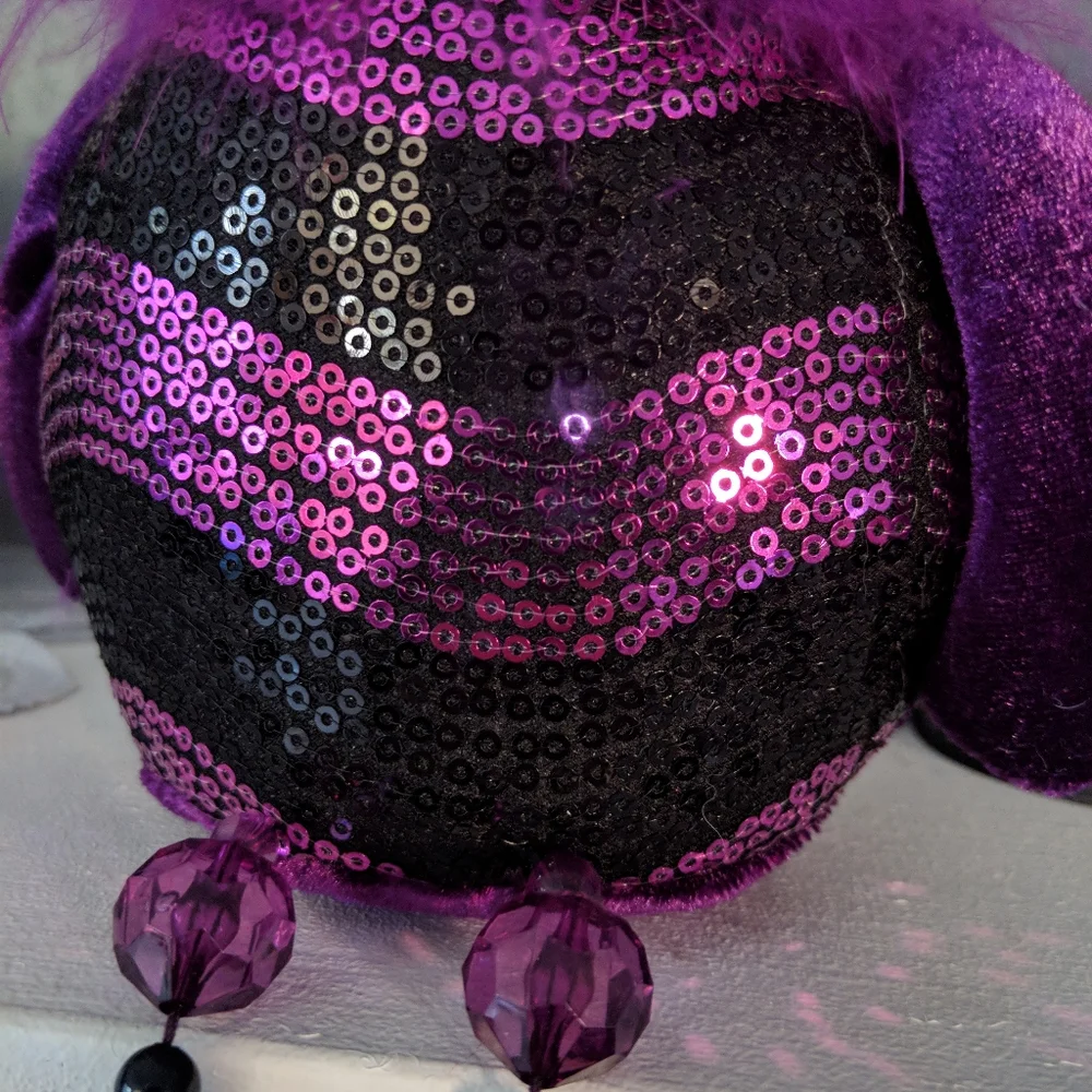 Vintage Rare Elegant Bedazzled Owl Sitter Halloween Witchy Decor Tabletop